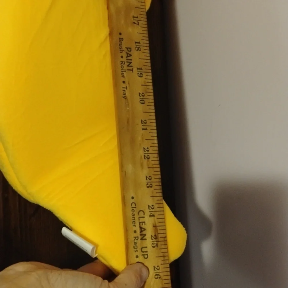 Yellow Banana-Shaped Plush Cat Bed Large